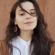 Young girl with long hair