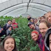 The IFOAM team on an organic farm