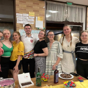 A team of 8 young participants