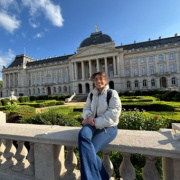 Outside of the Royal Palace in Brussels